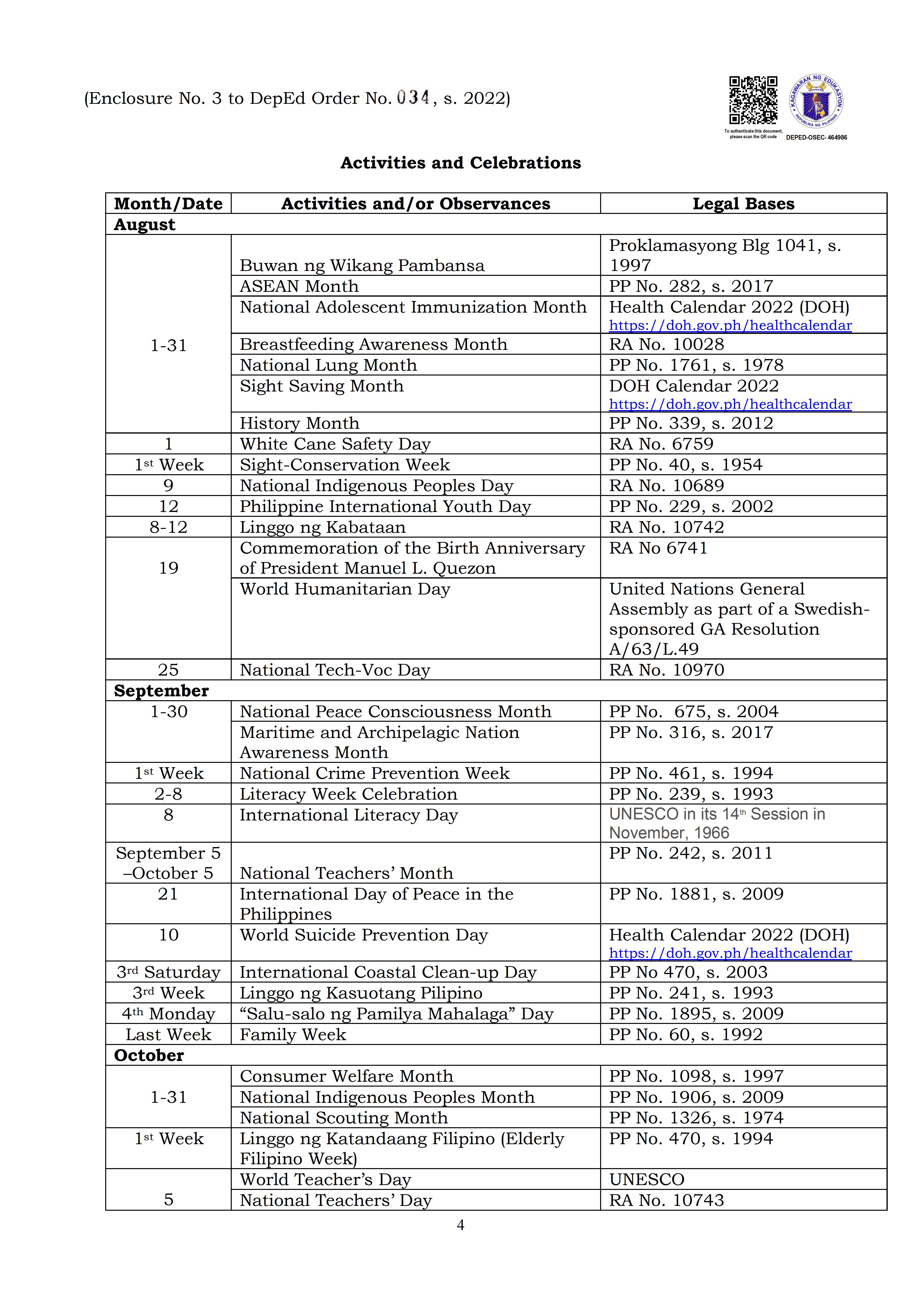 DepEd School Calendar For School Year 2022 2023 TeacherPH