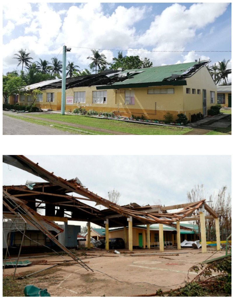 Samples of Damages to Schools due to Typhoons