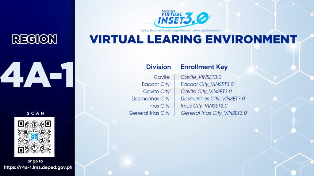Region 4A-1 Enrollment Key DepEd VINSET 3.0