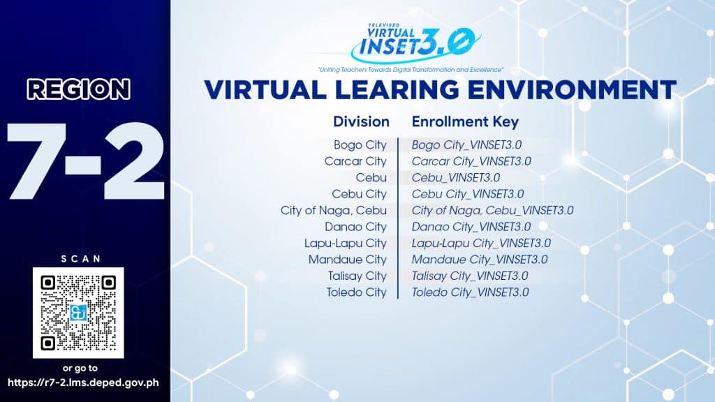 Region 7-2 Enrollment Key DepEd VINSET 3.0