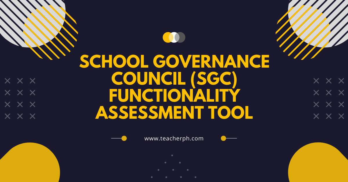 DepEd School Governance Council (SGC) Functionality Assessment Tool