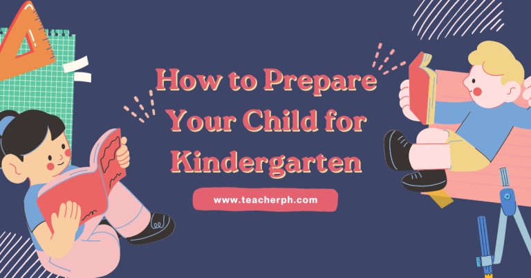 How to Prepare Your Child for Kindergarten - TeacherPH Illustration 